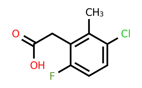 1785422-27-6 | 3-Chloro-6-fluoro-2-methylphenylacetic acid