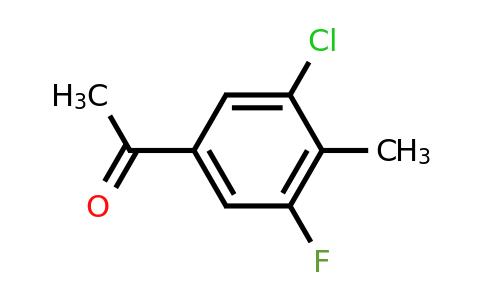 1785491-13-5 | 3'-Chloro-5'-fluoro-4'-methylacetophenone