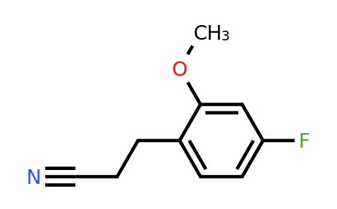 1785557-92-7 | 4-Fluoro-2-methoxyphenylpropanenitrile