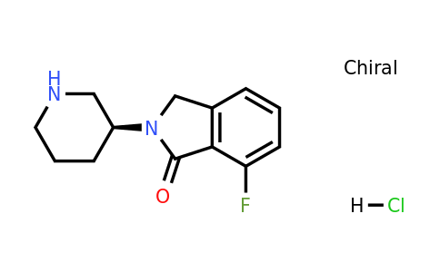 (S)-7-Fluoro-2-(piperidin-3-yl)isoindolin-1-one hydrochloride
