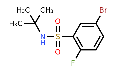 1790362-90-1 | 5-Bromo-N-tert-butyl-2-fluorobenzenesulfonamide