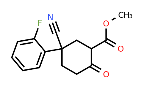 179064-48-3 | Methyl 5-cyano-5-(2-fluorophenyl)-2-oxocyclohexanecarboxylate