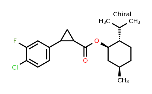 1799381-70-6 | (1R,2S,5R)-2-Isopropyl-5-methylcyclohexyl 2-(4-chloro-3-fluorophenyl)cyclopropanecarboxylate