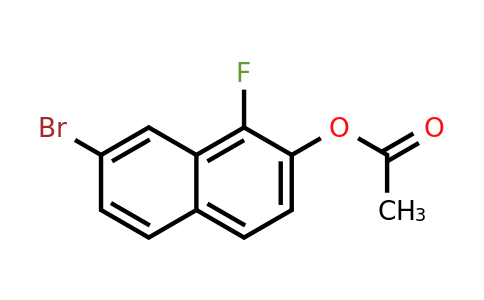 1799434-50-6 | 7-Bromo-1-fluoronaphthalen-2-yl acetate