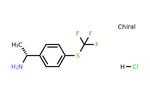 1800240-39-4 | (R)-1-(4-((Trifluoromethyl)thio)phenyl)ethanamine hydrochloride