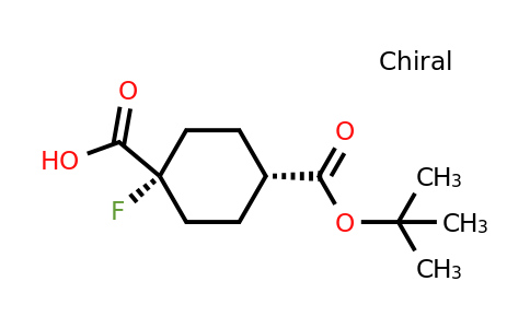 1801203-30-4 | cis-4-tert-butoxycarbonyl-1-fluoro-cyclohexanecarboxylic acid