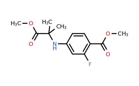 1802242-47-2 | Methyl 2-fluoro-4-(1-methoxy-2-methyl-1-oxopropan-2-ylamino)benzoate