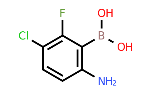 1802430-56-3 | (6-Amino-3-chloro-2-fluorophenyl)boronic acid