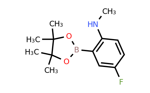 1802814-25-0 | 4-FLuoro-n-methyl-2-(tetramethyl-1,3,2-dioxaborolan-2-yl)aniline