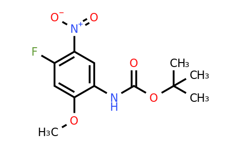 1802924-13-5 | tert-Butyl (4-fluoro-2-methoxy-5-nitrophenyl)carbamate