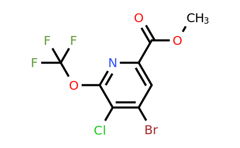 1803437-20-8 | Methyl 4-bromo-3-chloro-2-(trifluoromethoxy)pyridine-6-carboxylate