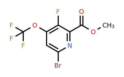 1803442-24-1 | Methyl 6-bromo-3-fluoro-4-(trifluoromethoxy)pyridine-2-carboxylate