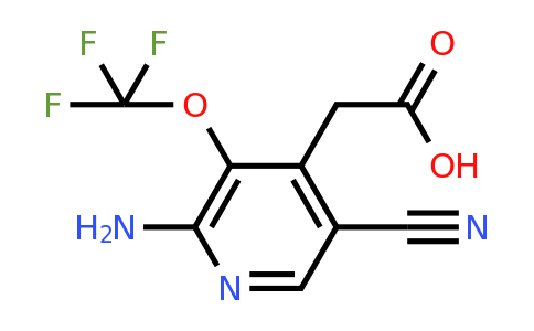 2-Amino-5-cyano-3-(trifluoromethoxy)pyridine-4-acetic acid