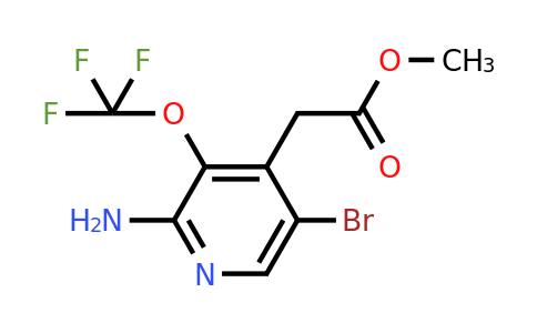 Methyl 2-amino-5-bromo-3-(trifluoromethoxy)pyridine-4-acetate