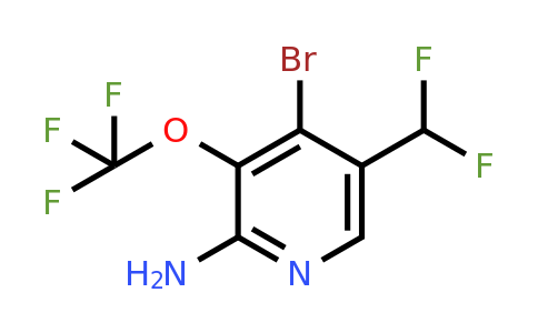 2-Amino-4-bromo-5-(difluoromethyl)-3-(trifluoromethoxy)pyridine