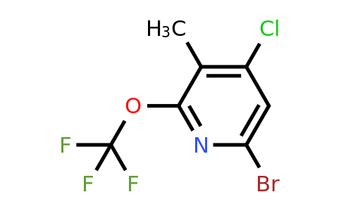 6-Bromo-4-chloro-3-methyl-2-(trifluoromethoxy)pyridine