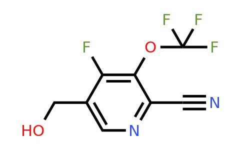 2-Cyano-4-fluoro-3-(trifluoromethoxy)pyridine-5-methanol