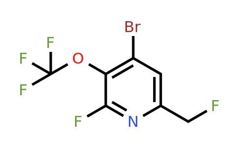1803618-92-9 | 4-Bromo-2-fluoro-6-(fluoromethyl)-3-(trifluoromethoxy)pyridine