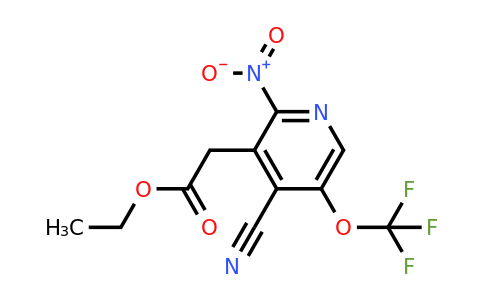 Ethyl 4-cyano-2-nitro-5-(trifluoromethoxy)pyridine-3-acetate