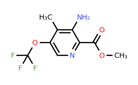 Methyl 3-amino-4-methyl-5-(trifluoromethoxy)pyridine-2-carboxylate