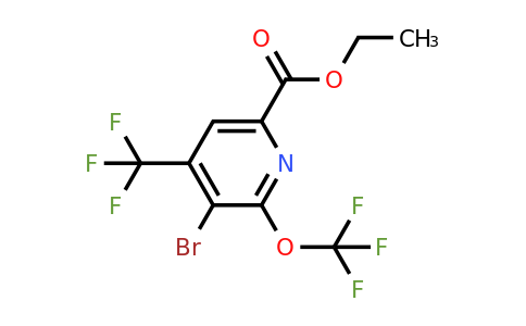 1803638-46-1 | Ethyl 3-bromo-2-(trifluoromethoxy)-4-(trifluoromethyl)pyridine-6-carboxylate