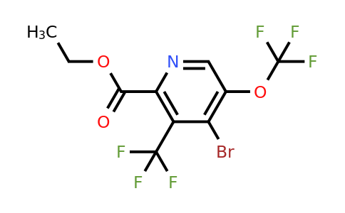 Ethyl 4-bromo-5-(trifluoromethoxy)-3-(trifluoromethyl)pyridine-2-carboxylate