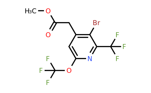 1803639-05-5 | Methyl 3-bromo-6-(trifluoromethoxy)-2-(trifluoromethyl)pyridine-4-acetate