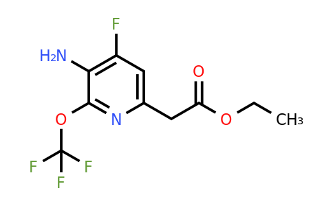 1803639-72-6 | Ethyl 3-amino-4-fluoro-2-(trifluoromethoxy)pyridine-6-acetate