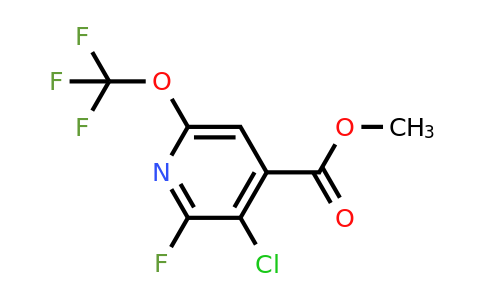 Methyl 3-chloro-2-fluoro-6-(trifluoromethoxy)pyridine-4-carboxylate