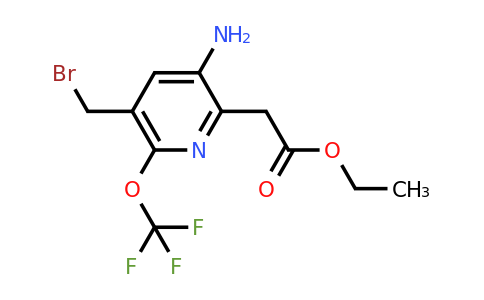 1803653-32-8 | Ethyl 3-amino-5-(bromomethyl)-6-(trifluoromethoxy)pyridine-2-acetate