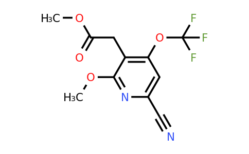 Methyl 6-cyano-2-methoxy-4-(trifluoromethoxy)pyridine-3-acetate