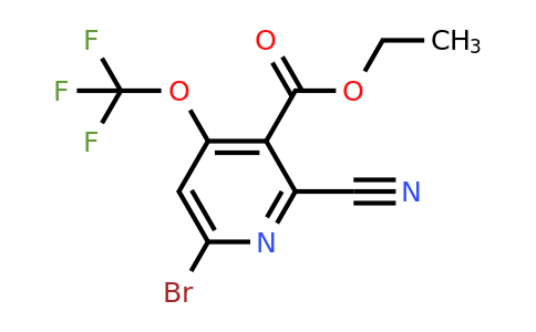 Ethyl 6-bromo-2-cyano-4-(trifluoromethoxy)pyridine-3-carboxylate