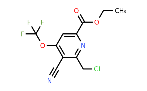 1803663-75-3 | Ethyl 2-(chloromethyl)-3-cyano-4-(trifluoromethoxy)pyridine-6-carboxylate