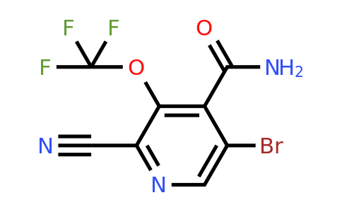 1803667-91-5 | 5-Bromo-2-cyano-3-(trifluoromethoxy)pyridine-4-carboxamide