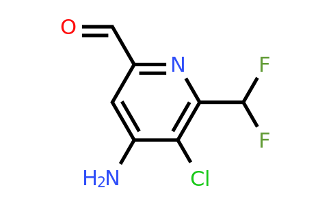 1803668-27-0 | 4-Amino-3-chloro-2-(difluoromethyl)pyridine-6-carboxaldehyde