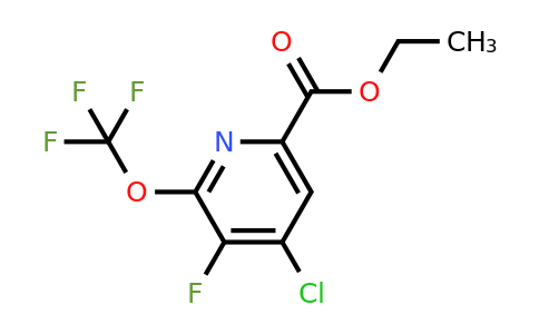 1803671-37-5 | Ethyl 4-chloro-3-fluoro-2-(trifluoromethoxy)pyridine-6-carboxylate