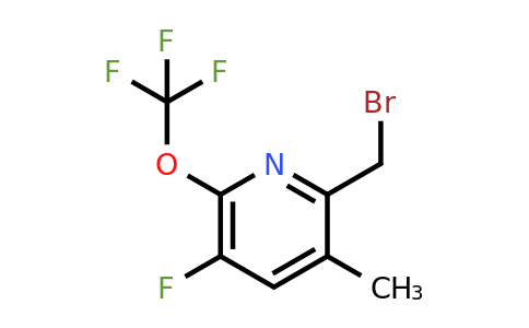 2-(Bromomethyl)-5-fluoro-3-methyl-6-(trifluoromethoxy)pyridine