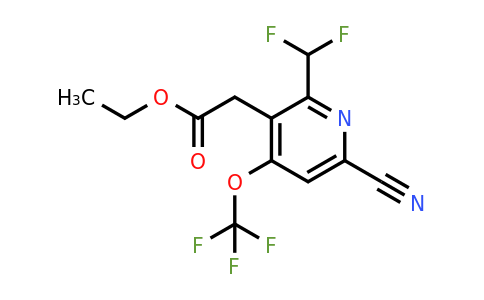 1803684-46-9 | Ethyl 6-cyano-2-(difluoromethyl)-4-(trifluoromethoxy)pyridine-3-acetate