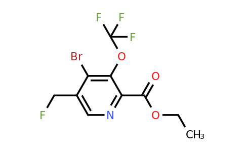 1803684-98-1 | Ethyl 4-bromo-5-(fluoromethyl)-3-(trifluoromethoxy)pyridine-2-carboxylate