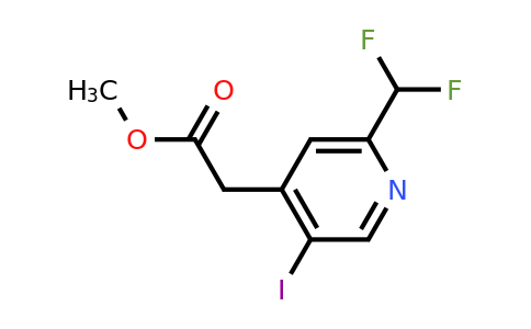 1803689-53-3 | Methyl 2-(difluoromethyl)-5-iodopyridine-4-acetate