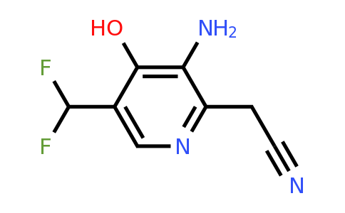 3-Amino-5-(difluoromethyl)-4-hydroxypyridine-2-acetonitrile