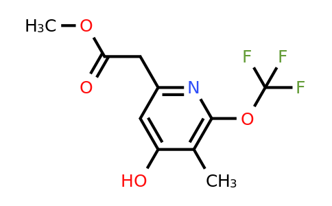 Methyl 4-hydroxy-3-methyl-2-(trifluoromethoxy)pyridine-6-acetate