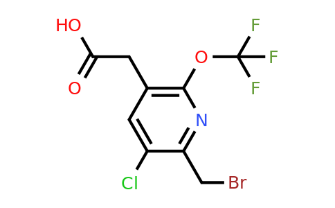 2-(Bromomethyl)-3-chloro-6-(trifluoromethoxy)pyridine-5-acetic acid