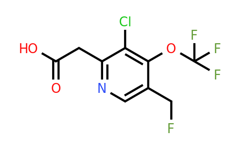 3-Chloro-5-(fluoromethyl)-4-(trifluoromethoxy)pyridine-2-acetic acid