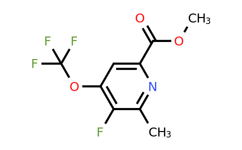 1803702-99-9 | Methyl 3-fluoro-2-methyl-4-(trifluoromethoxy)pyridine-6-carboxylate