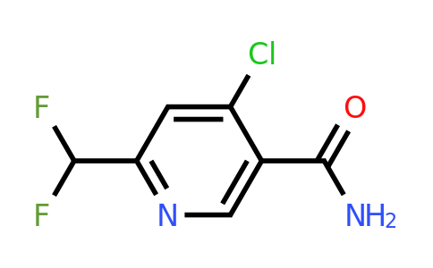 1803703-92-5 | 4-Chloro-2-(difluoromethyl)pyridine-5-carboxamide