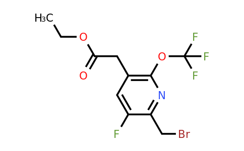 Ethyl 2-(bromomethyl)-3-fluoro-6-(trifluoromethoxy)pyridine-5-acetate