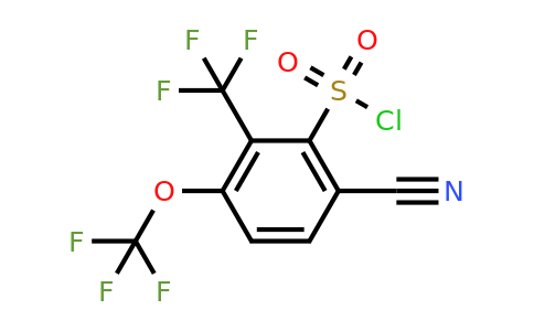 1803706-28-6 | 6-Cyano-3-trifluoromethoxy-2-(trifluoromethyl)benzenesulfonylchloride