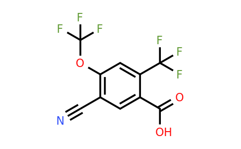 1803706-47-9 | 5-Cyano-4-trifluoromethoxy-2-(trifluoromethyl)benzoic acid