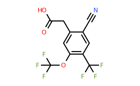 1803706-91-3 | 2-Cyano-5-trifluoromethoxy-4-(trifluoromethyl)phenylacetic acid